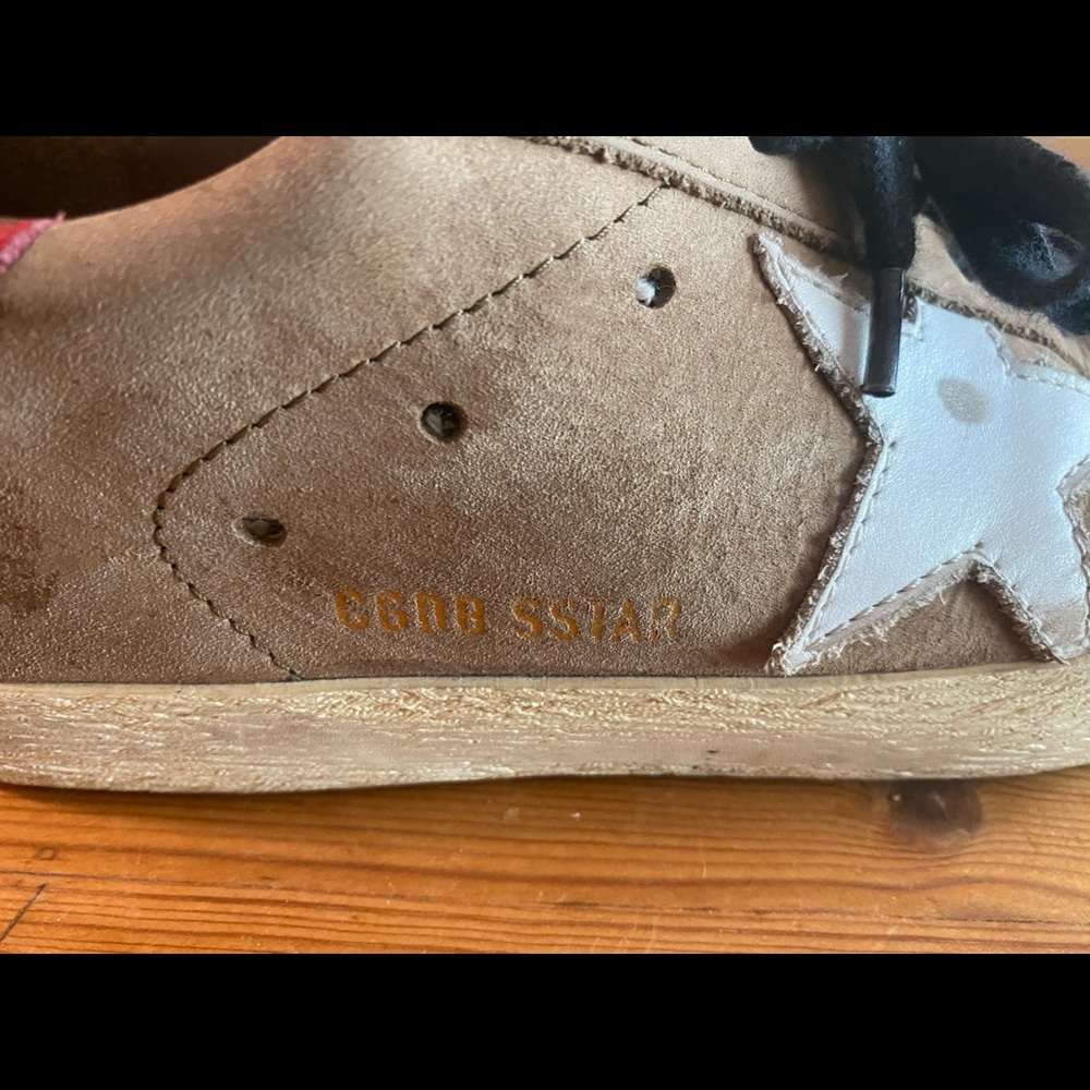 Golden Goose Tan Suede Sneakers - Picture 4 of 16